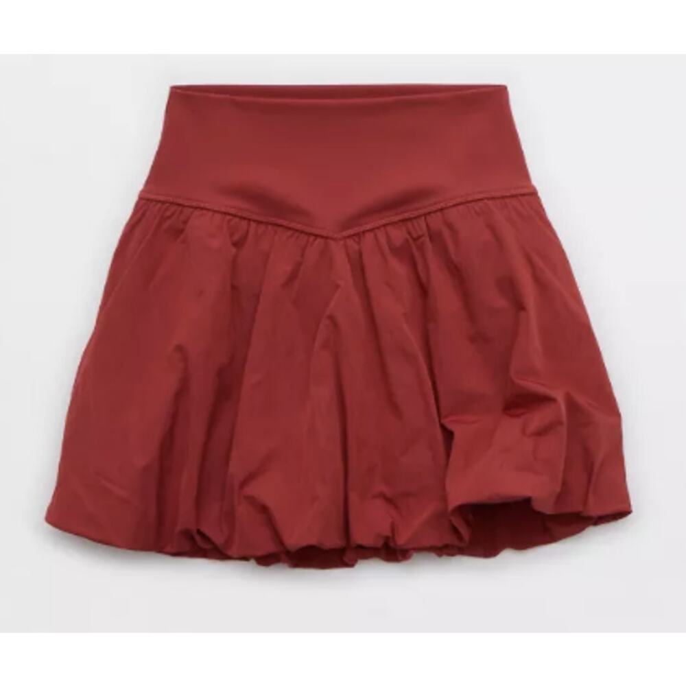 *NWT* OFFLINE By AERIE Real Me Red Bubble Skort w/ Pockets, Size S